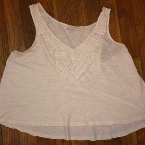 White V-Neck Tank Top